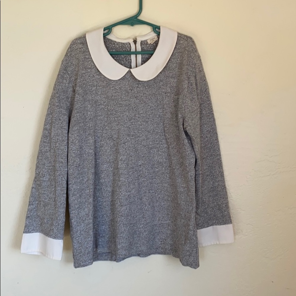 J. Crew gray blouse